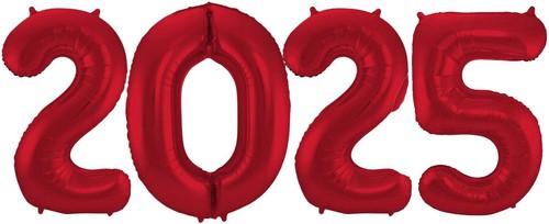 BALLONGAS + FOLIENBALLONS 2025 Silvester Neujahr Folienballon Party Deko Helium - Bild 19 von 20