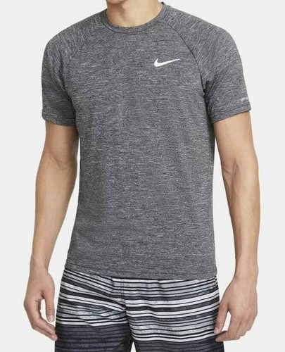 Men's Nike Swim Heathered Short Sleeve 