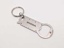 Genuine Skoda Keyring 6U0087013 Multitool Trolley Token Bottle Opener Key Ring