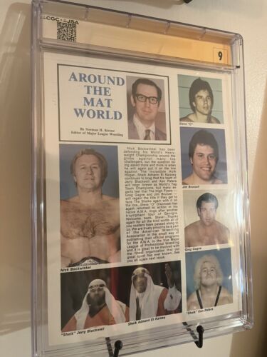 1982 Major League Wrestling Program Magazine Hulk Hogan CGC 8.0 AUTOGRAPH 9.0 - Picture 4 of 5