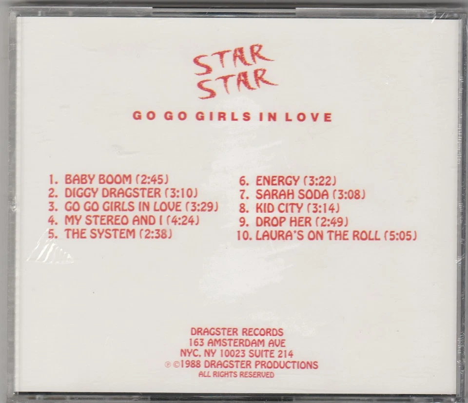 Star Star – Go Go Girls In Love CD 1988 DRAGSTER RECORDS INCREDIBLY RARE SEALED - Image 2 of 2