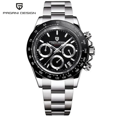 PAGANI DESIGN 2023 Neu Herrenuhr Quarz Geschäftsuhr Edelstahl Luxus