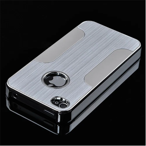 Apple iPhone 4 4S 5 5S Protective Sleeve Aluminium Hard Case Chrome Alumimium B-Stock - Image 3 of 4