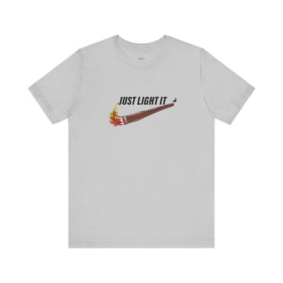 Pato T-Shirt 'JUST LIGHT IT' Graphic Funny - Cotton Culture Apparel - Art tee