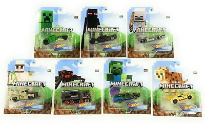 Hot Wheels 2020 Minecraft Character Cars Complete Set of 1:64