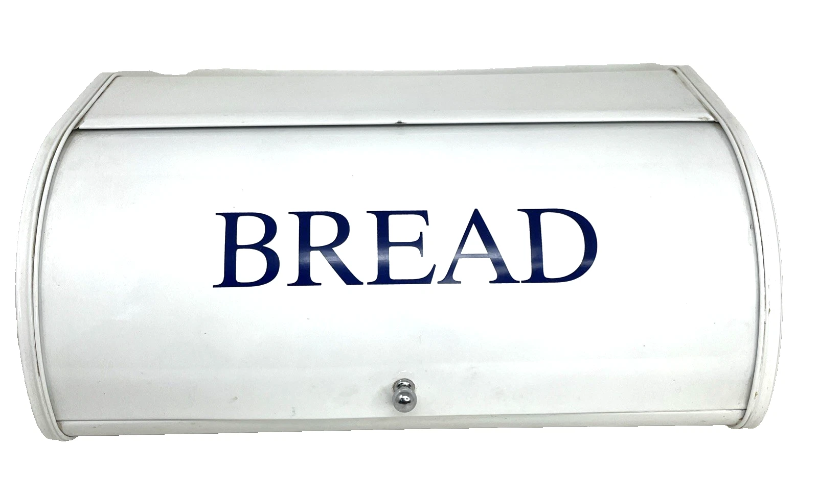 Bread Bin Metal Bread Box Countertop Roll Top Rustic Farmhouse Kitchen 17" Long
Opens in a new windo