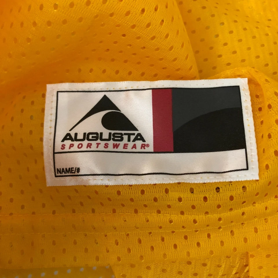 Camiseta Augusta para mujer cuello en V manga corta atlética amarilla talla M Foto 3 de 4