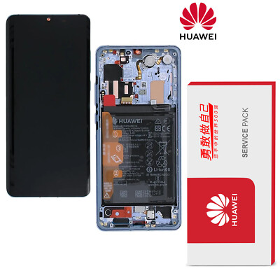 Original Huawei P30 Pro Display 02353FUT Bildschirm mit Rahmen und Akku VOG-L29