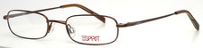 ESPRIT ET9263 035 Brown Mens Rectangle Full Rim Eyeglasses 48-19-140 B:24