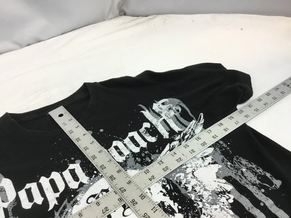 Papa Roach Tour 2009 Concert Tee Shirt S Black Crew Cotton Mint YGI S1-301 - Image 3 of 4