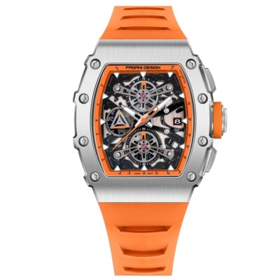 Men's Tonneau Quartz Watches Japan YM92 Movement Sapphire Glass 50M Waterproof