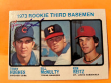 TERRY HUGHES 1973 Topps #603 Rookie Card CHICAGO CUBS Signed Autographed AUTO. rookie card picture