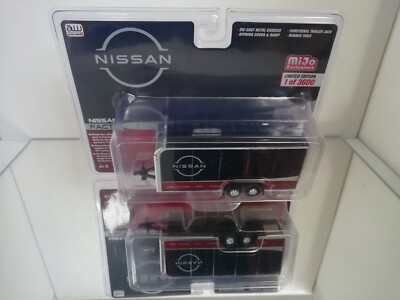 #1 Auto World Nissan Enclosed Trailer Limited Edition MiJo Exclusive 1:64