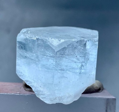 63 Cts Beautiful Top Quality Aquamarine Crystal With Micca From Skardu Pakistan