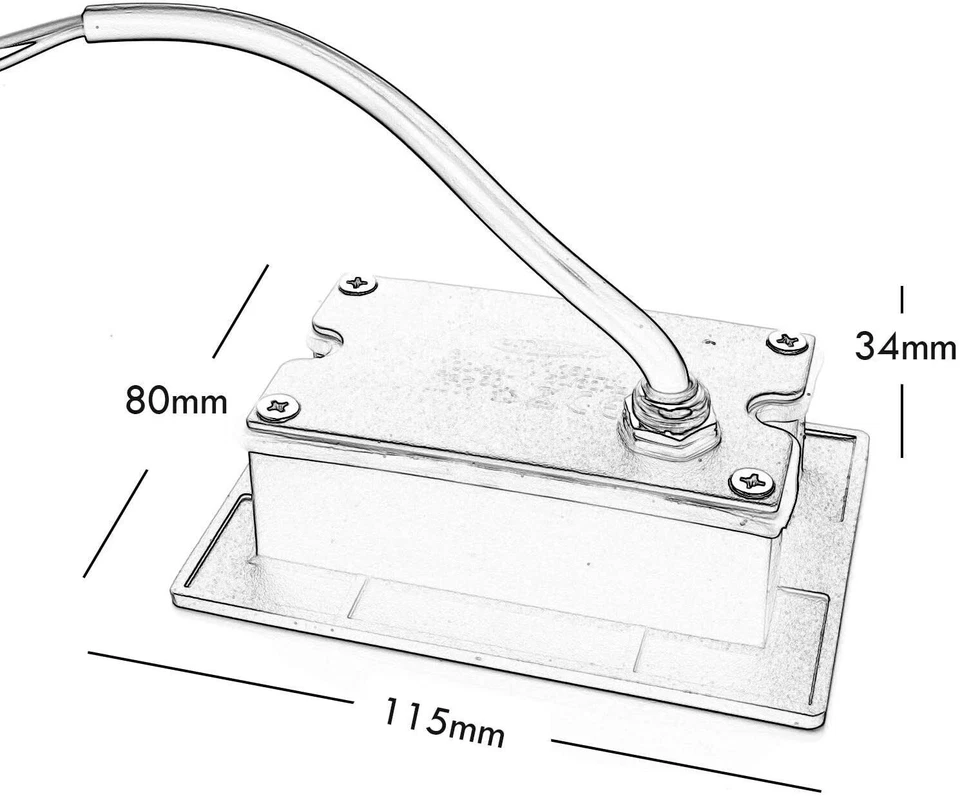 Faretto Segnapassi Esterno Incasso Scatola 503 IP65 3W LED Scale Viale Giardino - Immagine 3 di 4
