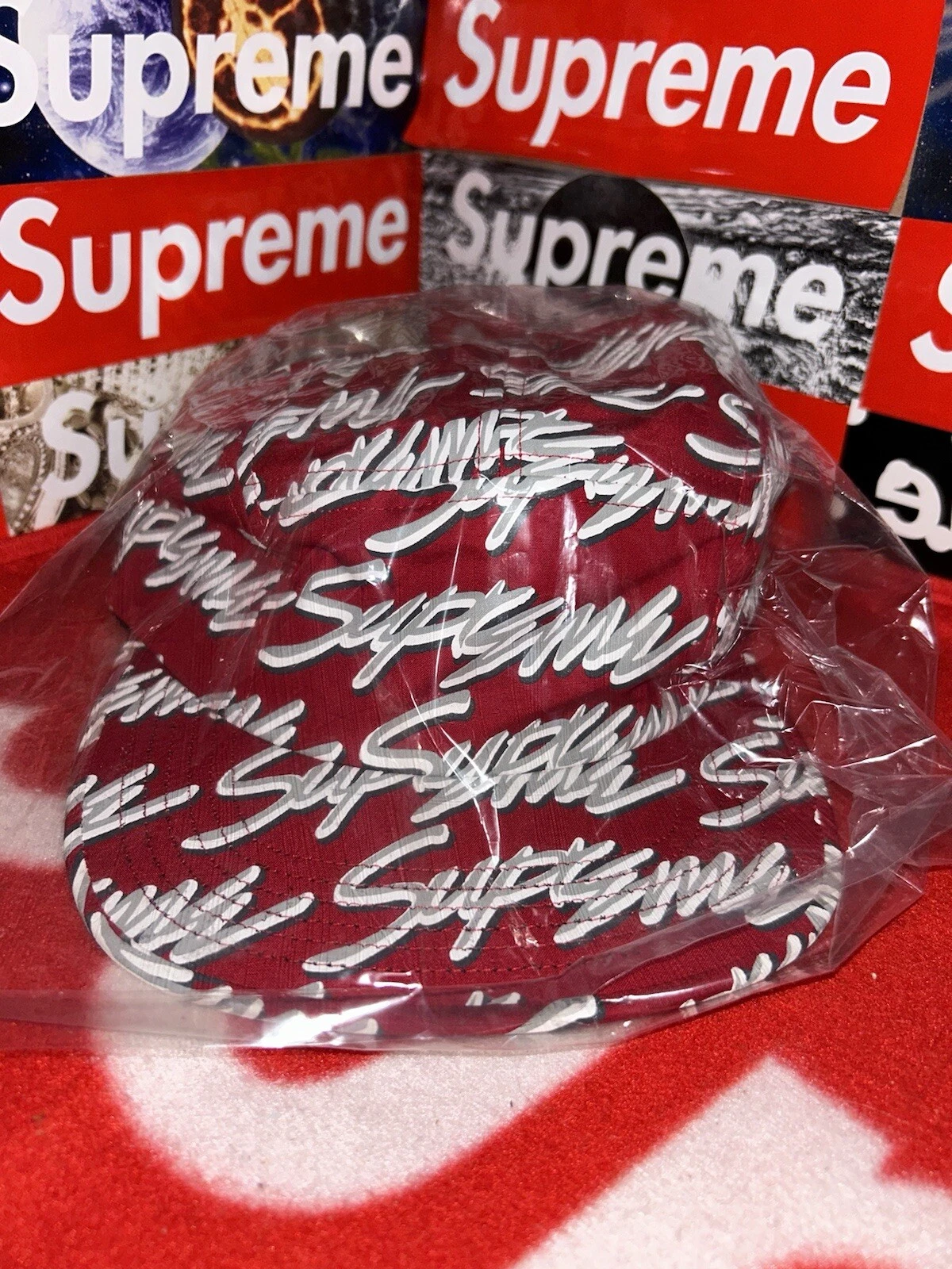 Casquette de camp Supreme Signature Script SS19 NEUVE
