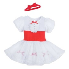 NWT Disney Store Mary Poppins Costume Bodysuit Set Baby Girls 12-18m, 18-24m