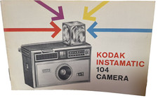 Eastman Kodak Instamatic 104 Camera Manual Vintage Instructions 1965