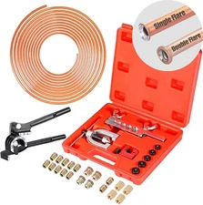 All-in-One 3/16" Brake Line and Flaring Tool Kit - Easy Bend & Cut - 25 FT