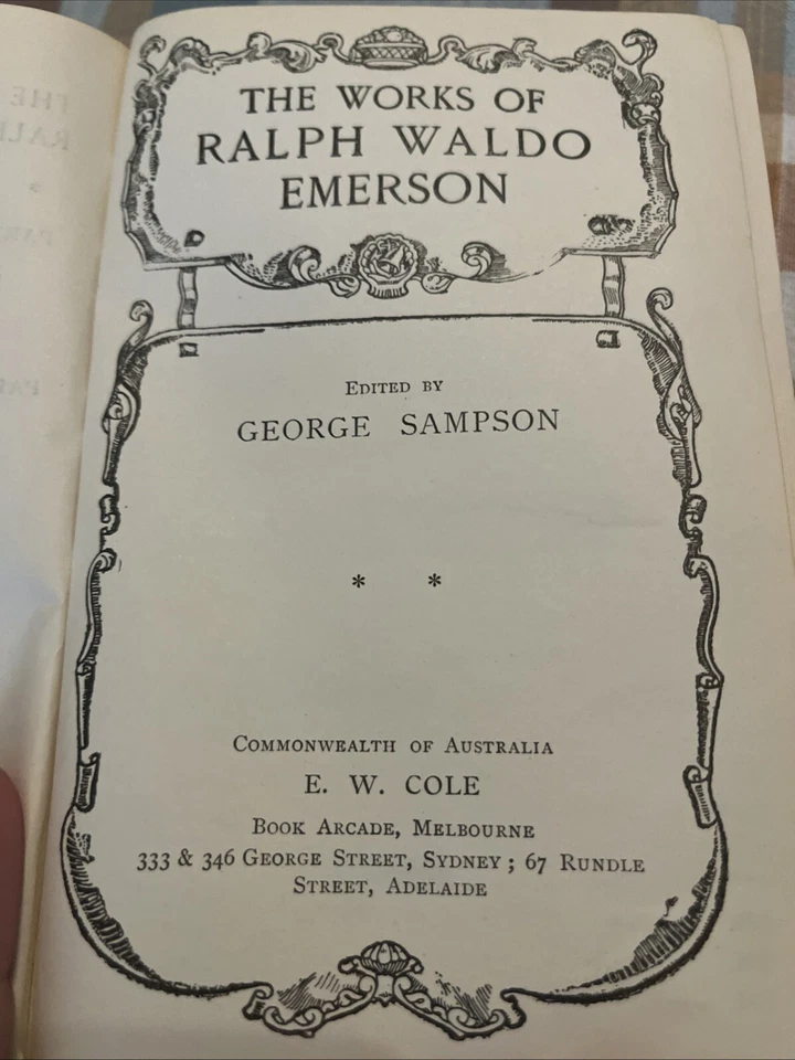 The Works Of Ralph Waldo Emerson Foto 3 de 3