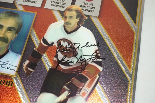 Bob Nystrom NY Islanders Signed Auto 1995 # Retirement SGA 8x9.75" Photo Card - Picture 2 of 13