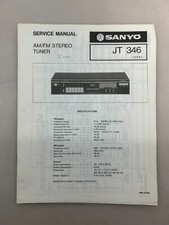 Sanyo JT 346 Original Service Manual Free Shipping