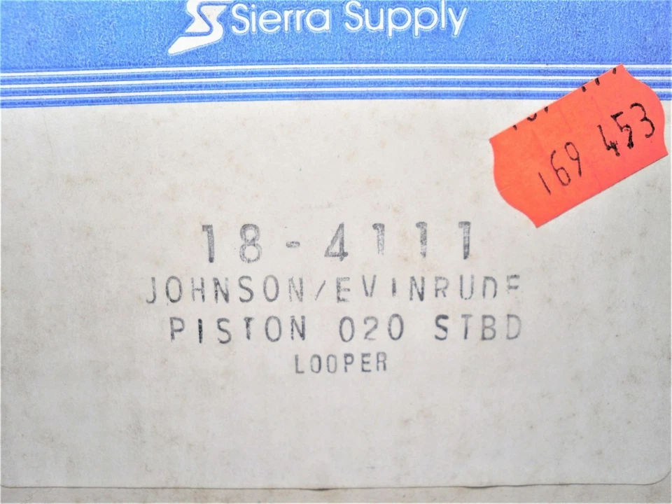 Sierra 18-4111 Johnson Evinrude OMC V4 V6 Small Bore Loopers Piston Kit *NEW* - Image 2 of 4