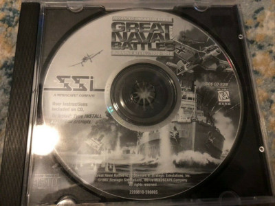 Great Naval Battles Vol. IV  SSI IBM CD-Rom Burning Steel