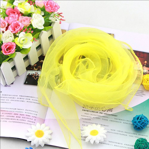 Womens Ladies Square Chiffon Neck Head Scarf Scarves Wrap Soft Stole Sha L - Picture 8 of 43