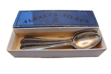 Set posate vintage 6 cucchiaini alpacca argentato 90