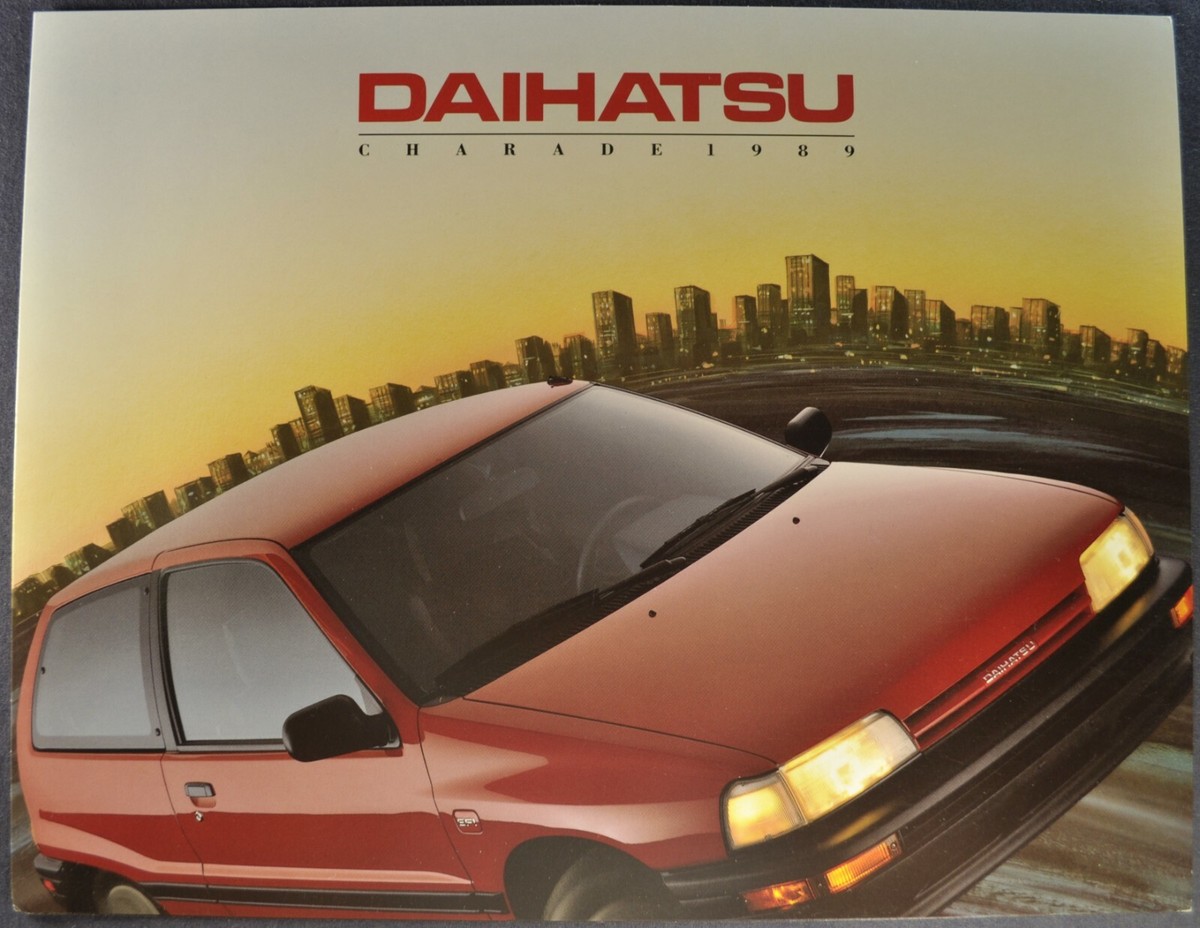 1989 Daihatsu Charade Sales Brochure Folder CES CLS CLX Excellent