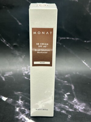 Monat BB Cream Spf 40 Broad Spectrum Moisturizer Foundation - Nude - Exp 08/24