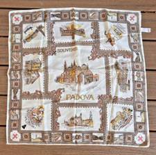 Italy Souvenir Scarves Lot 4 Rome, Padova, Capri,  Lucerne Scarf Vintage