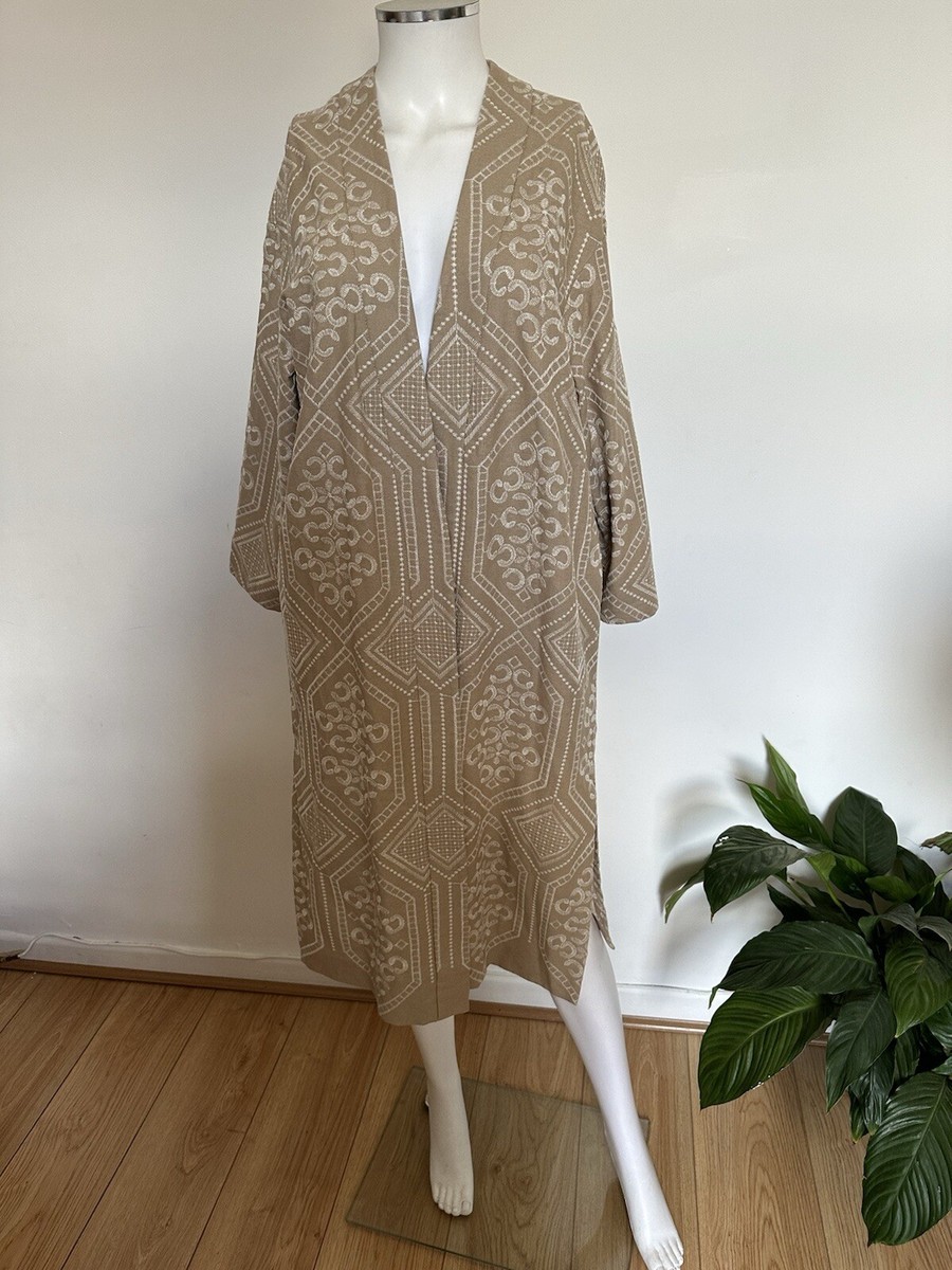 ZARA KIMONO MA-1 ニードルス snowpeak visvim ZARA NEW WOMAN LONG BELTED PATCHWORK KIMONO - LIMITED