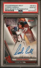 2019 Bowman's Best #B19-CC Corbin Carroll Diamondbacks Auto Autograph PSA 10