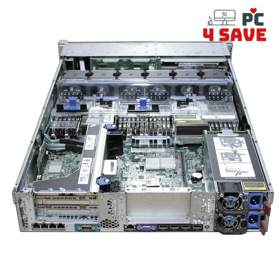 HP ProLiant DL380 Gen8 G8 2U Server - Intel Xeon E5-2690 X2 / 192GB RAM / NO HDD - Image 3 of 4