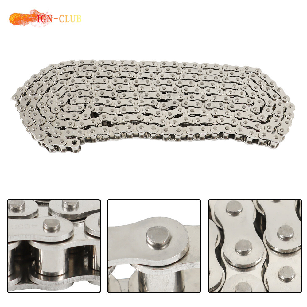 80 Chain 1 Inch Pitch #80 Roller Chain - 10 Feet Long With 1 Connector ...