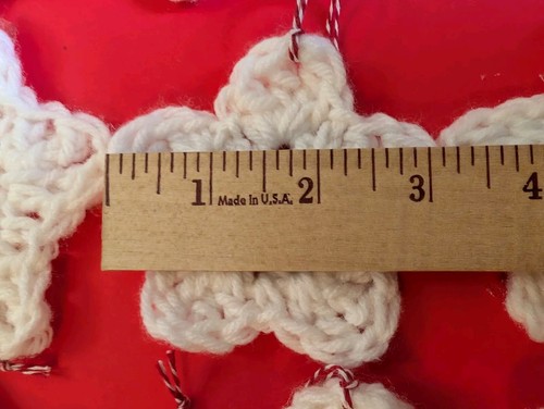 EUC Set Of 35 Handmade Crochet White Star Christmas Ornaments With Corded Hanger - Picture 2 of 21