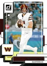 Carson Wentz 2022 Donruss Football - #52 - Washington Commanders