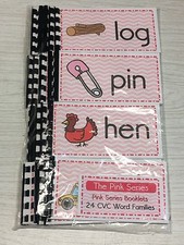 The Pink Series - 24 CVC Word Families Booklets - Laminated set custom 