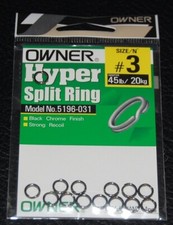 Owner 5196-031 Black Chrome Split Rings - Siz...
