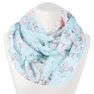 SUNSA Damen Schlauchschal Aus Viskose – Loop Schal Mit Sommerlichem Design, Vielseitiges Accessoire Für Jedes Outfit