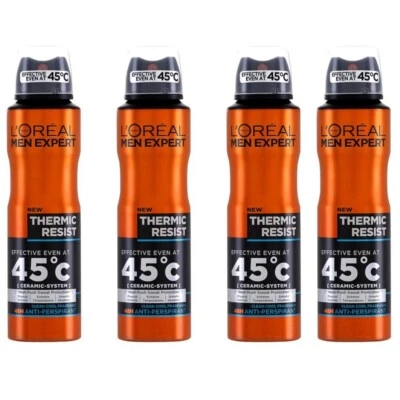 LORÉAL PARIS Loreal Men Expert Deodorant Spray Thermic Resist 250ml x 4