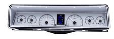 Dakota Digital 1966-67 Chevy Nova HDX Instruments Silver Alloy #HDX-66C-NOV-S