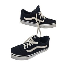 Vans Old Skool Women's 7.5 Lace up Low Sneakers Black White