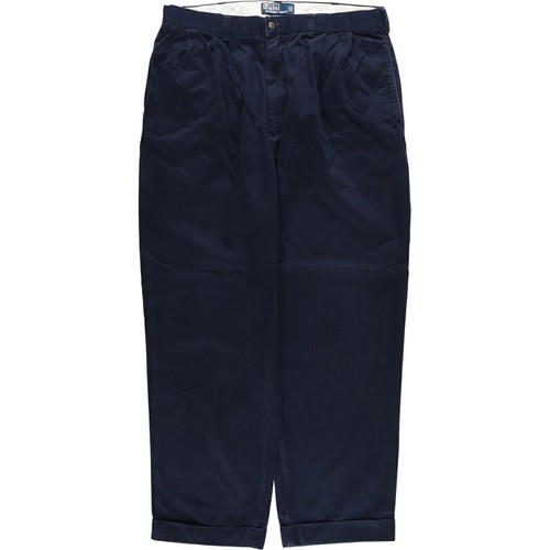 Ralph Lauren POLO by Ralph Lauren HAMMOND PANT, two-pleat chino pants, men's w35 equivalent cotton gray type Vintage Second Hand main image 1