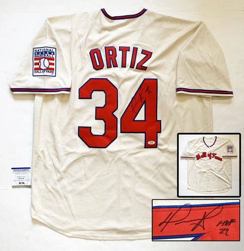 A David Ortiz Signed Hall of Fame Jersey Boston Red Sox HOF Big Papi PSA/DNA COA