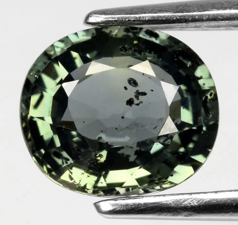 💎 1.46ct 7x6mm Oval Green Sapphire - Unheated, Songea Tanzania Gem