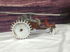Vintage Thompson Traveling Tractor Walking Cast Iron Lawn Water Sprinkler Works