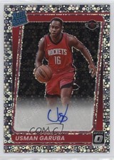 2021-22 Panini Donruss Optic Fast Break Prizm Signatures Usman Garuba Auto 1c3k